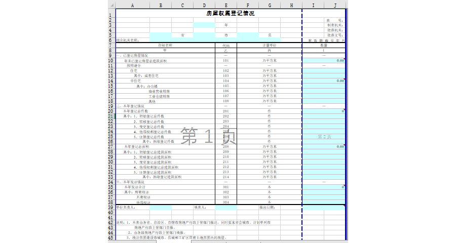 房屋权属登记情况